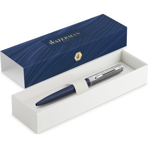 Waterman Allure Deluxe Metal & Blue Kulspets, M