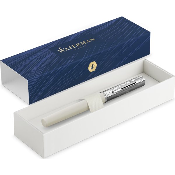 Waterman Allure Deluxe Metal & White Reservoar, F