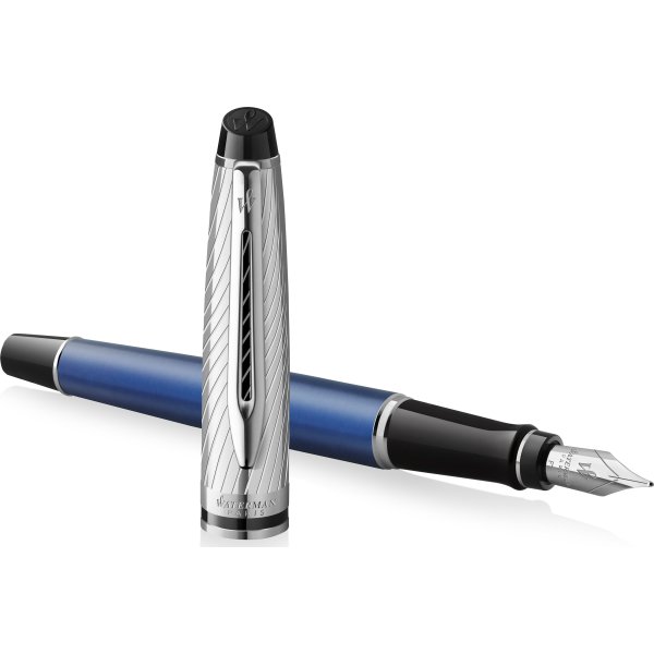 Waterman Expert Deluxe Metallic Blue Reservoar, M