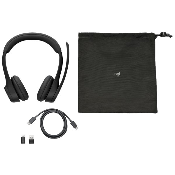 Logitech Zone 305 trådlöst headset, svart