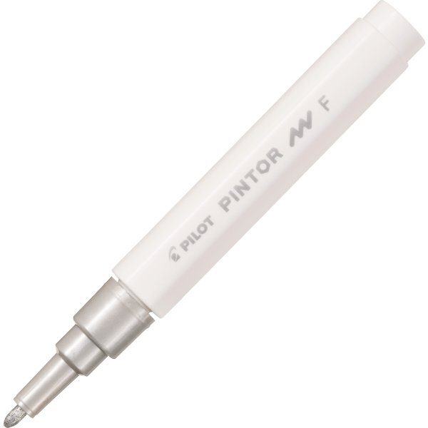 Pilot Pintor Märkpenna | F | 1 mm | Silver