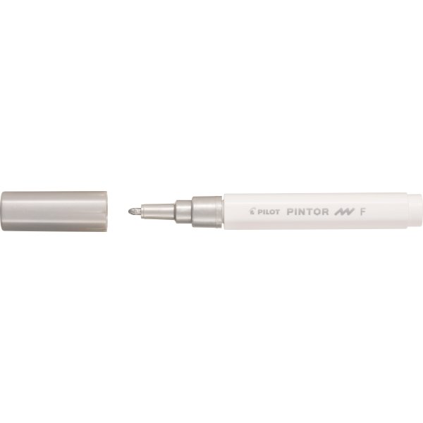Pilot Pintor Märkpenna | F | 1 mm | Silver