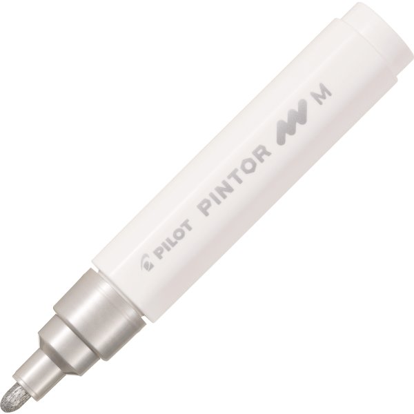 Pilot Pintor Märkpenna | M | 1,4 mm | Silver