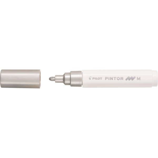 Pilot Pintor Märkpenna | M | 1,4 mm | Silver