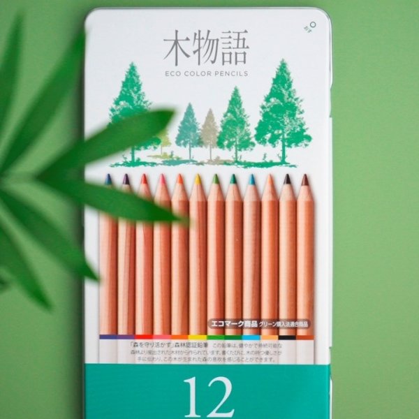 Tombow Eco Color-kritor, 12 färger