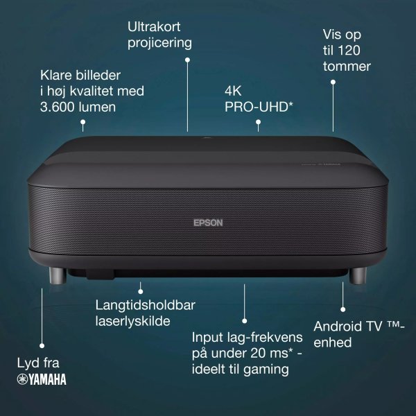 Epson EH-LS650B projektor, svart