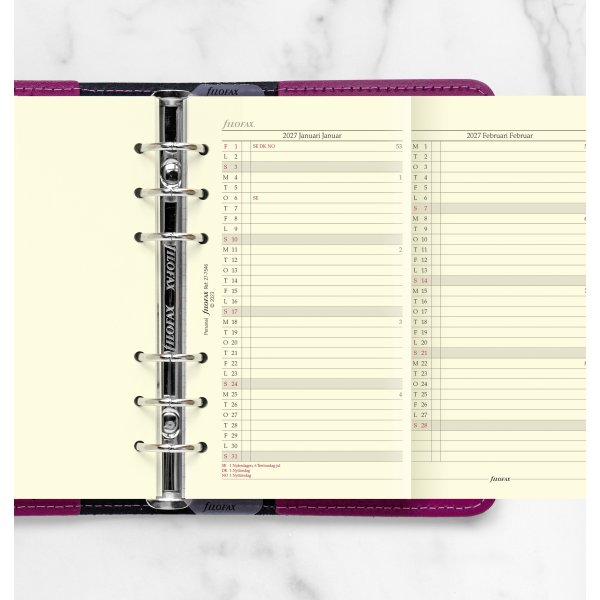 Filofax 2027 Refill, Personal, Årsplan