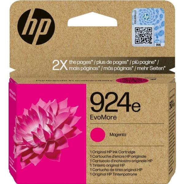 HP 924e EvoMore Original bläckpatron, Magenta