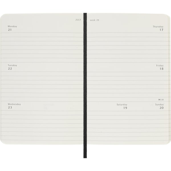 Moleskine 2025 Kalender, S, Vecka h, Poc.