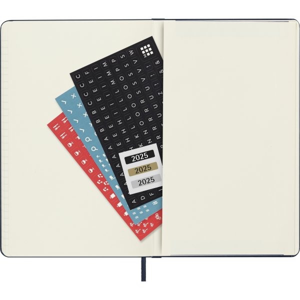 Moleskine 2025 Kalender, H, Vecka, L, Svart