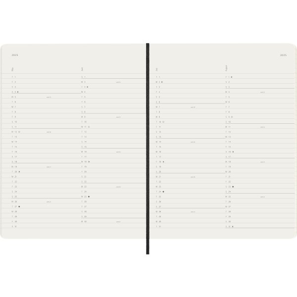 Moleskine 2025 Kalender, S, Månad, XL