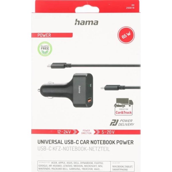 HAMA biladapter med USB-C-kabel