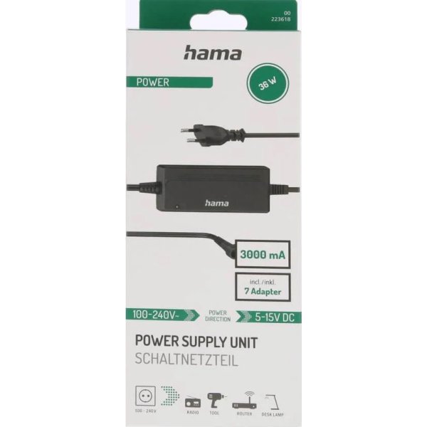 HAMA Universal strömförsörjning, 36W