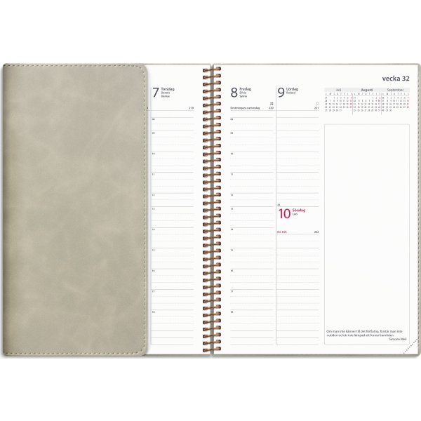 Burde 2025 Kalender Business Twist, beige