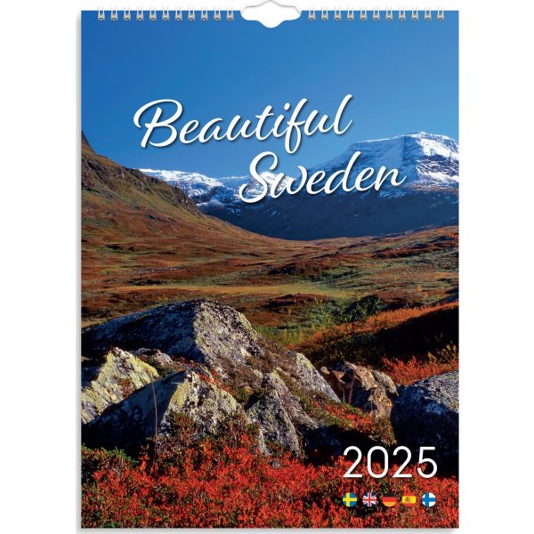 Burde 2025 Väggkalender, Beutiful Sweden