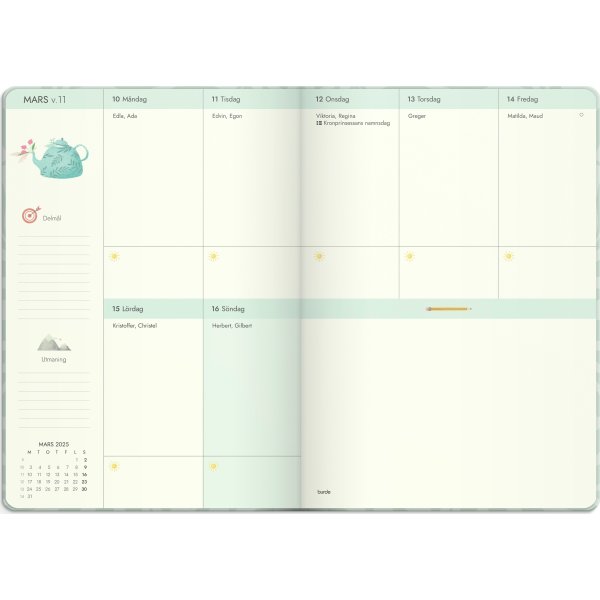 Burde 2025 Kalender Life Planner, Dream & Do