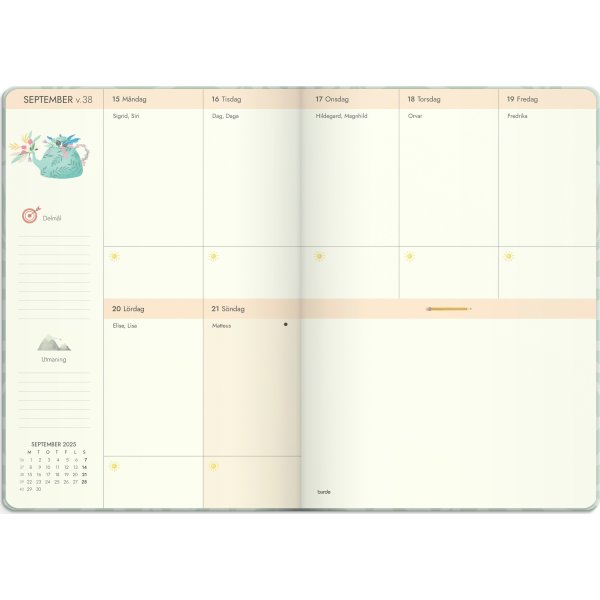 Burde 2025 Kalender Life Planner, Dream & Do