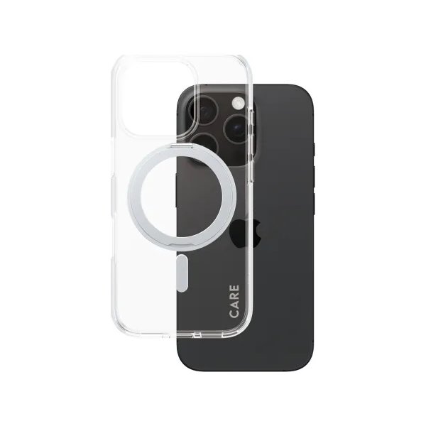 CARE iPhone 16 Pro-fodral m. MagSafe, transparent