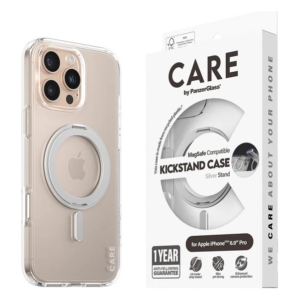 CARE iPhone 16 Pro Max-fodral MagSafe, transparent