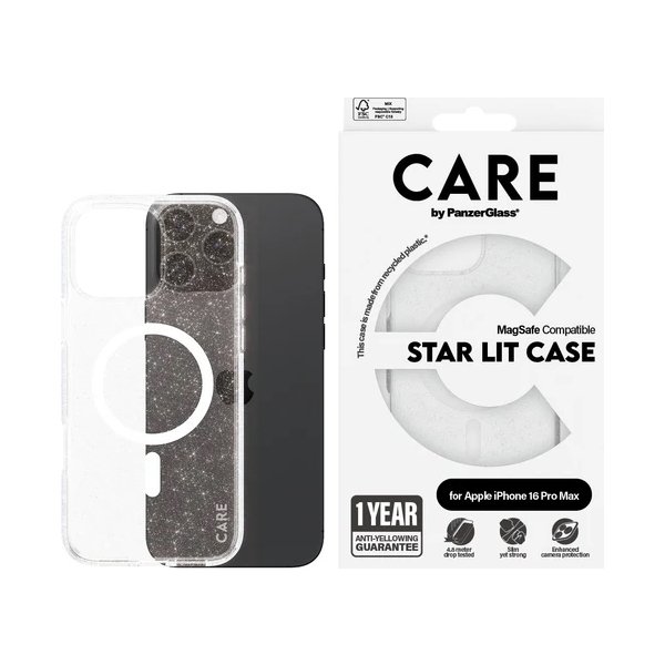 PanzerGlass skal för iPhone 16 pro max, Star lit