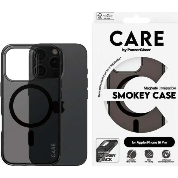 PanzerGlass magsafe cover iPhone 16 pro, svart