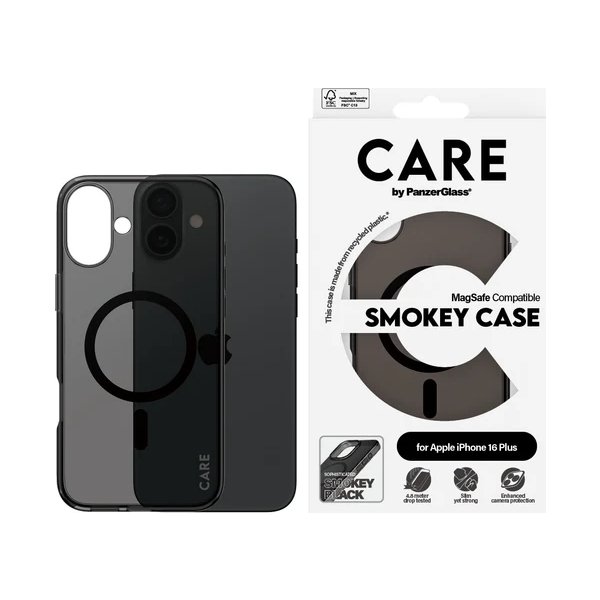 PanzerGlass magsafe cover iPhone 16 plus, svart