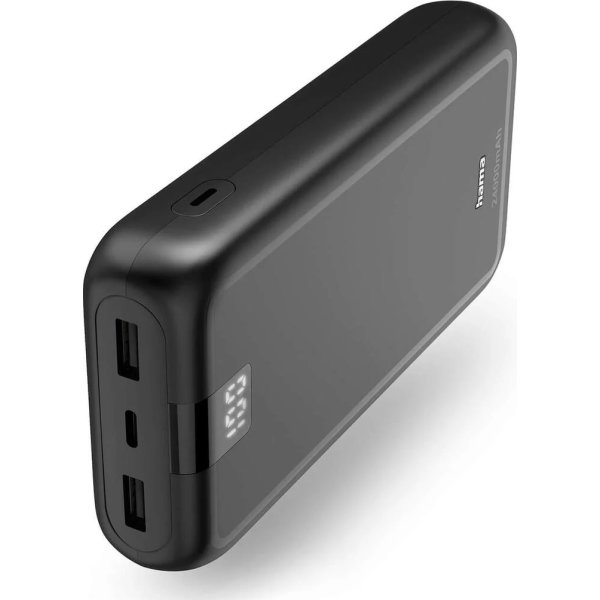 HAMA Powerbank prestanda 24000mAh, svart