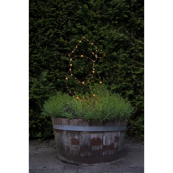 LED-jultomte, 84 cm, svart