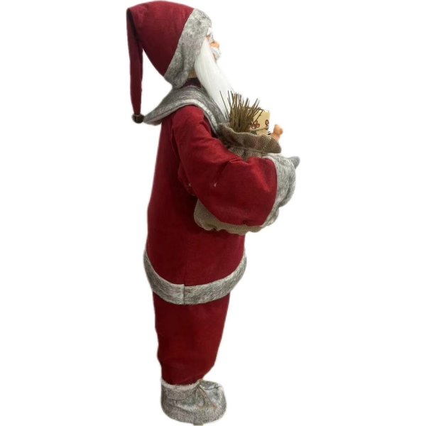 Jultomte m. LED, 120 cm.
