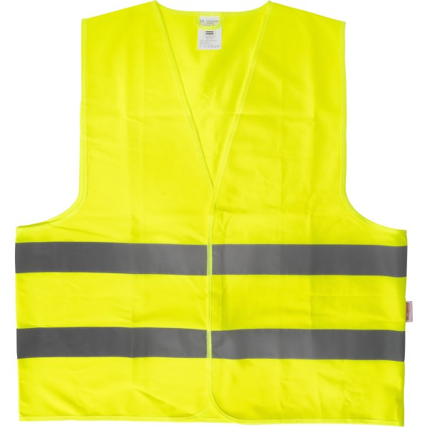 Reflexväst med kardborreknäppning, gul, storlek XL