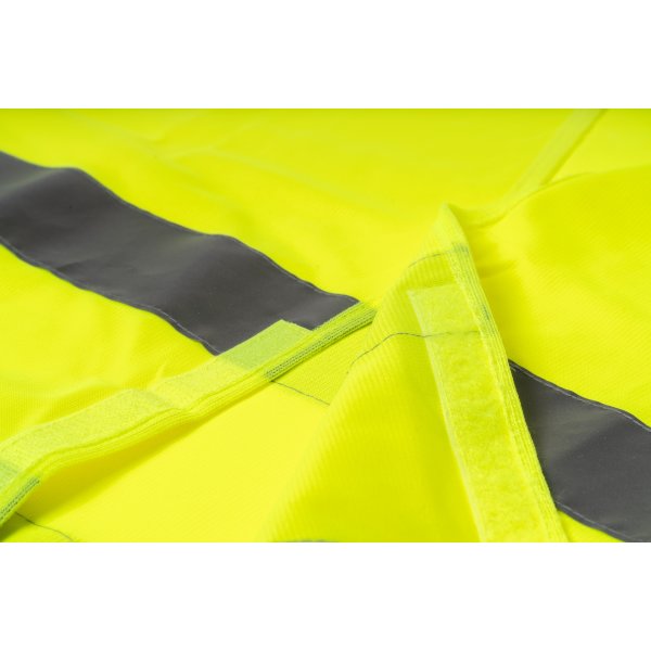 Reflexväst med kardborreknäppning, gul, storlek XL