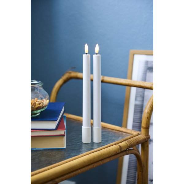 Sille Tall LED Lys, H25 cm, Hvid
