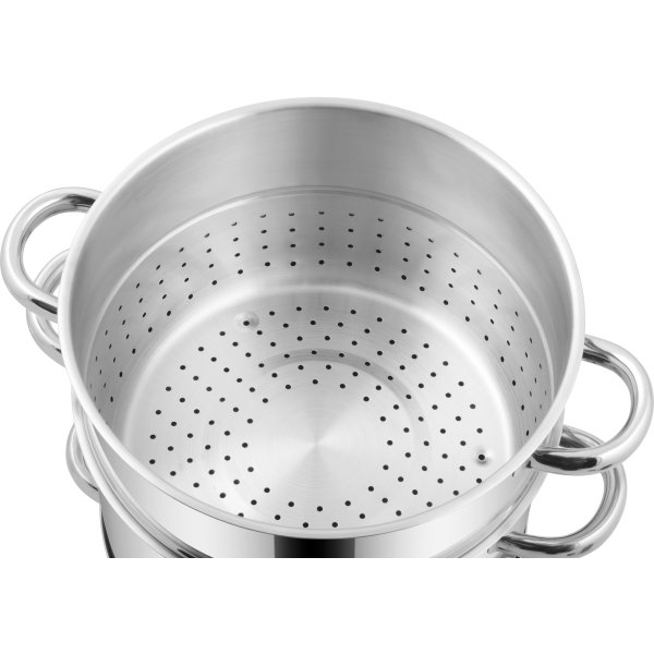 Saftkokare med lock, rostfritt stål, 8L