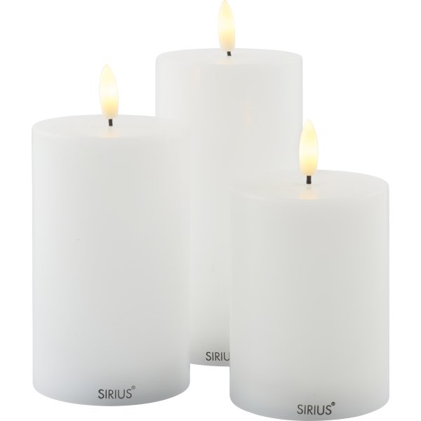 Sille Exclusive LED Ljus, Ø7,5 xH10 / 12,5 / 15cm