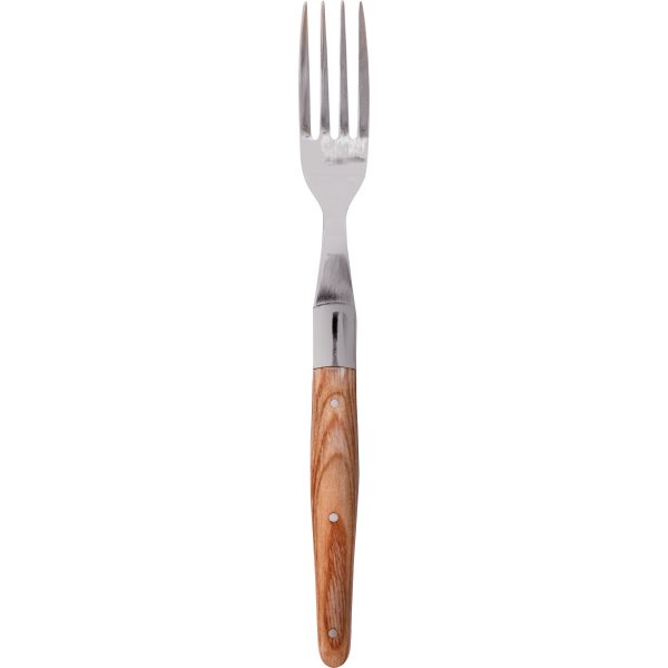 Solex Laguiole Steakgaffel, brunt trähandtag