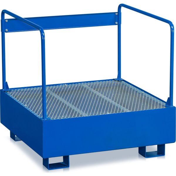 Miljöställ 1 fat, 220 liter, blå
