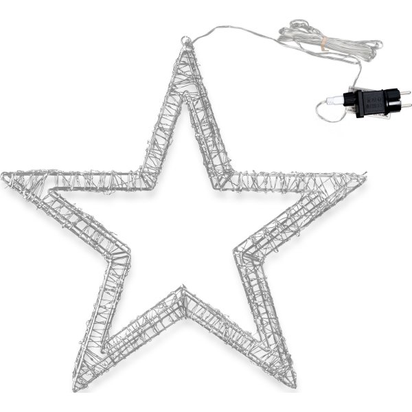 LED-ljusstjärna, Ø50 cm, metall