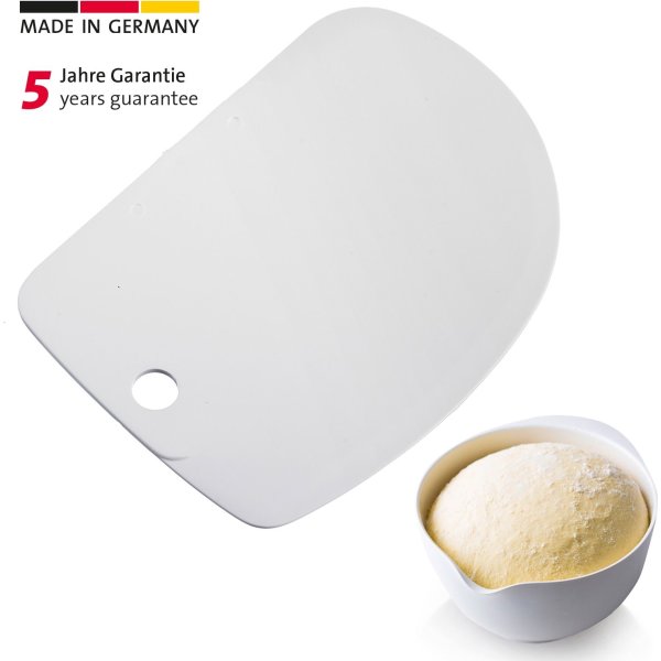 Westmark Degskrapa halvmåne, plast, vit, 12cm