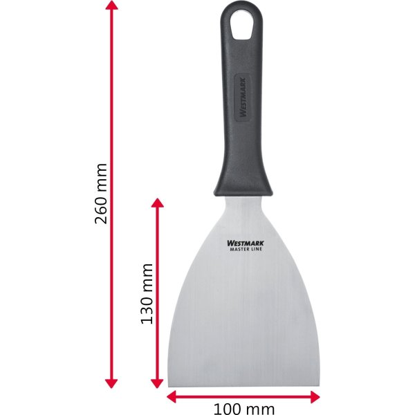 Westmark Skrapa Master Line, stål, 26x10cm