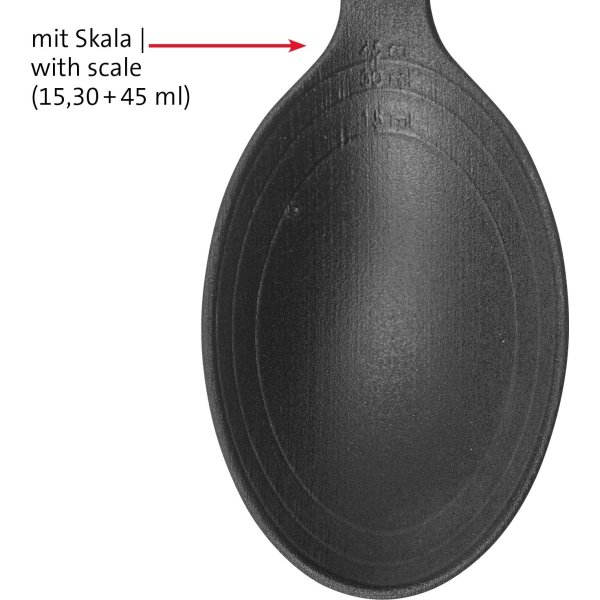 Westmark Grytslev med mått Gentle, svart, 33,5 cm