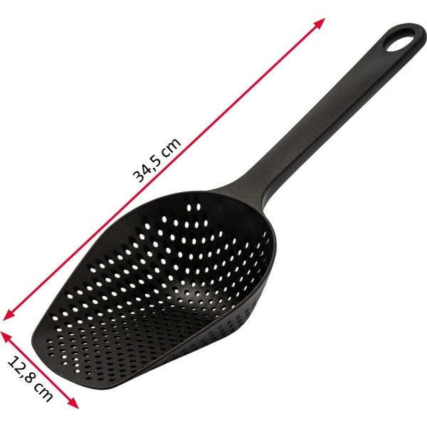 Westmark Pommes frites-sked, plast, svart, 34,5 cm