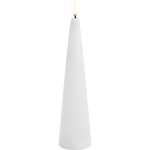 UYUNI LED-ljuskägla, nordisk vit, H.21,5 cm