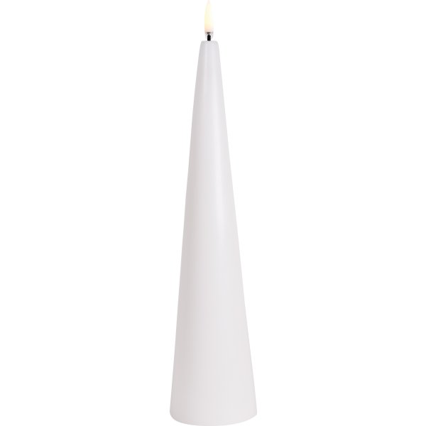 UYUNI LED-ljuskägla, nordisk vit, H.30 cm