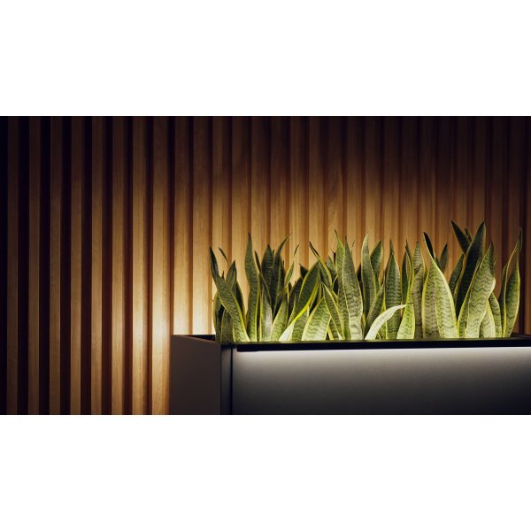 Herstera Blomlåda m/ljus, inne, svart, 100x40x80