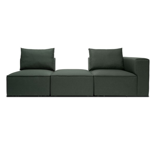 Fondi modulsoffa, 3 moduler, Grön