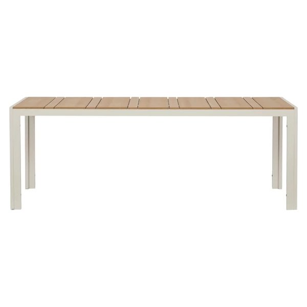 Noah Trädgårdsbord 205x90cm, sandgrå/teak