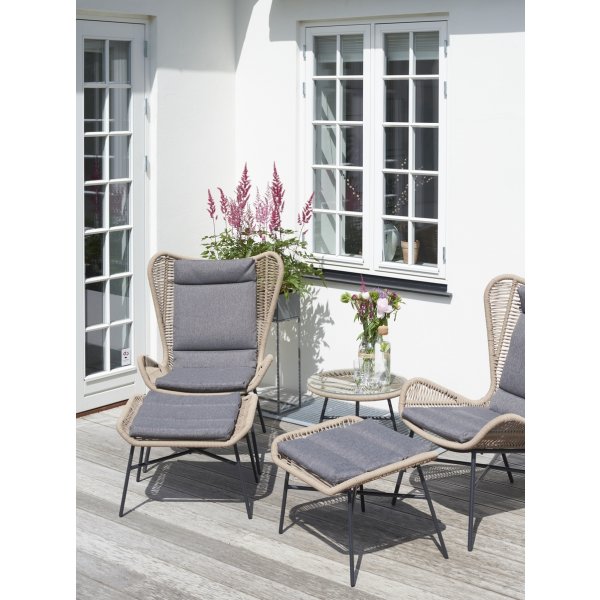 Thorkild Loungeset 2 pers. 5 delar med kuddar