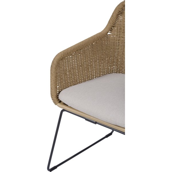 Sif Trädgårdsstol, svart/natur