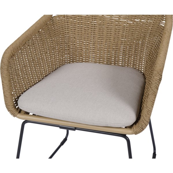 Sif Trädgårdsstol, svart/natur