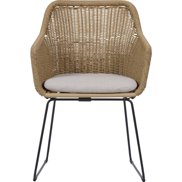 Sif Trädgårdsstol, svart/natur